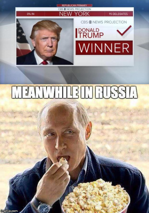 Meanwhile in Russia when Trump won.... Imgflip