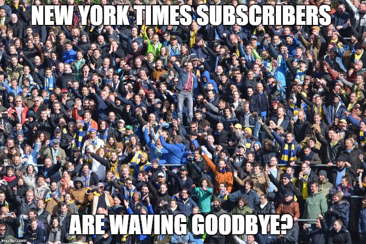 Image tagged in new york times,polls,election,subscribers Imgflip
