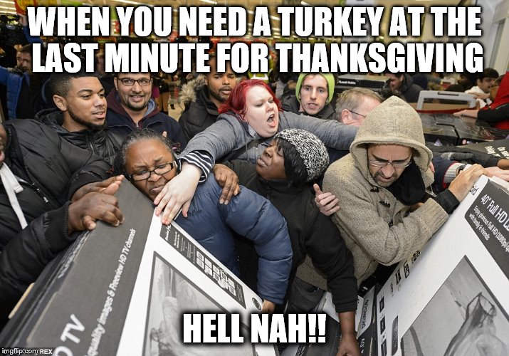 Black Friday Thanksgiving Meme
