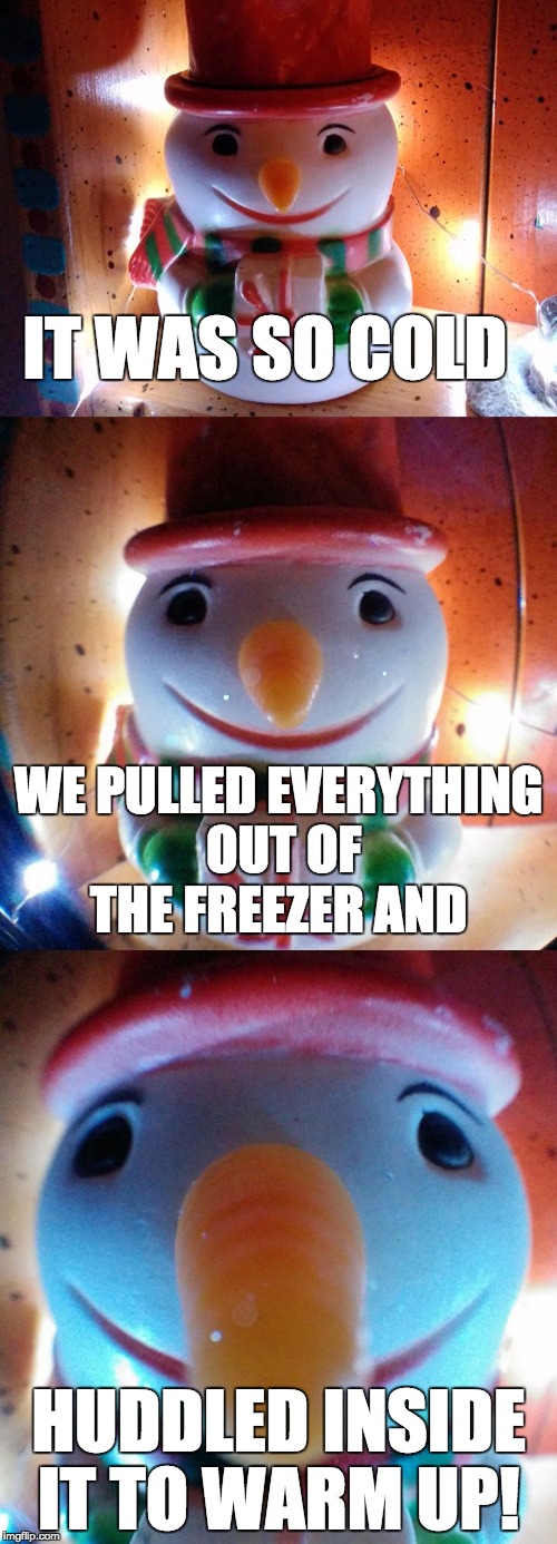 It was so cold... freezer Imgflip