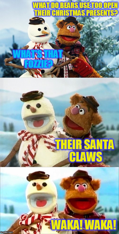 Christmas Puns With Fozzie Bear! Imgflip