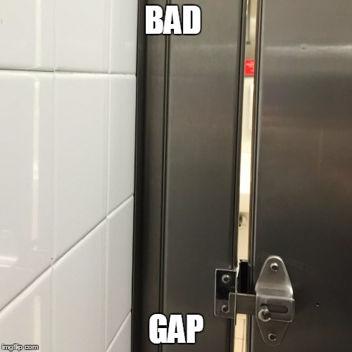 Bathroom stall gap Imgflip
