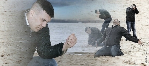Sad guy beach Blank Template Imgflip
