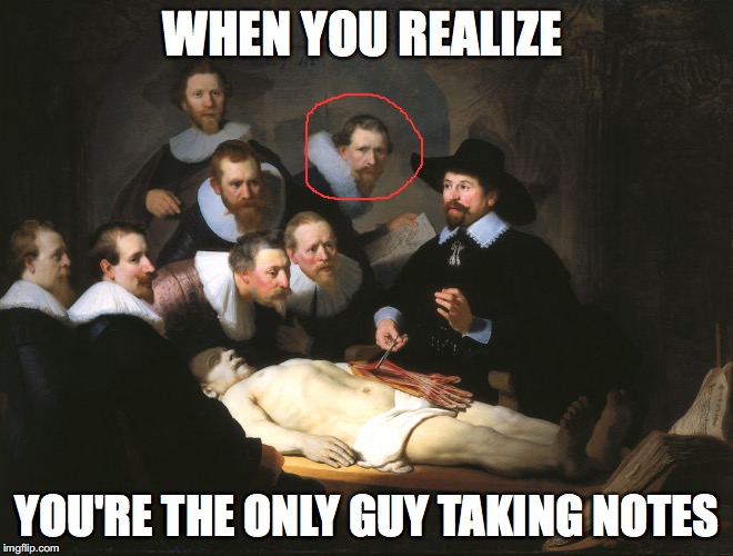 Guy Taking Notes Meme