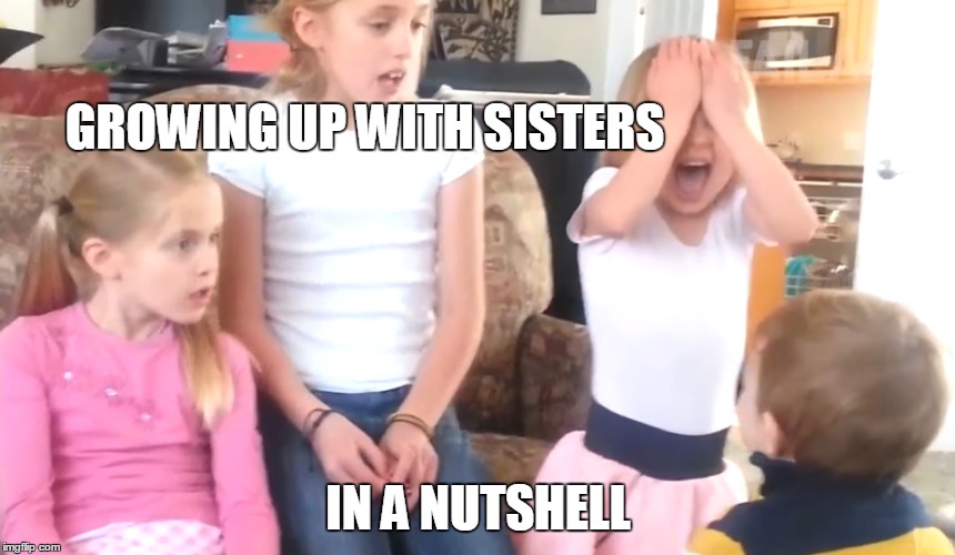 Growing up with sisters Imgflip
