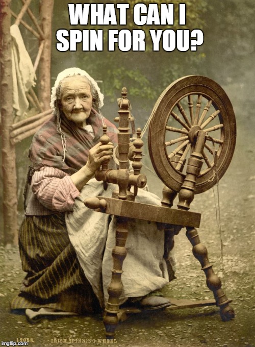 Old Woman at Spinning Wheel Imgflip