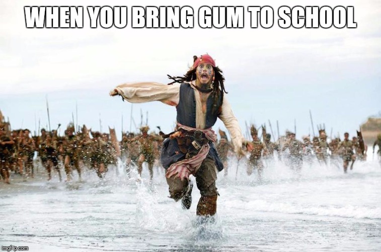 Jack sparrow running for his life Imgflip