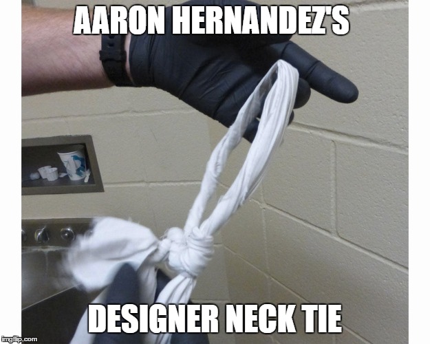 Image tagged in aaron hernandez,noose,memes,funny memes,dark humor,nfl memes Imgflip