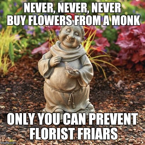 Image tagged in monk flowers Imgflip