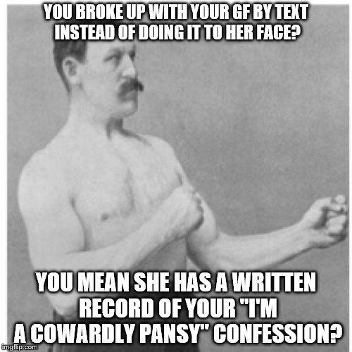 The Cowardly Pansy Confession.... Imgflip