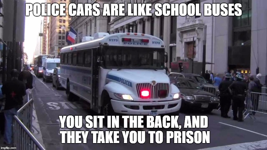 Image tagged in school,bus,prison,police Imgflip