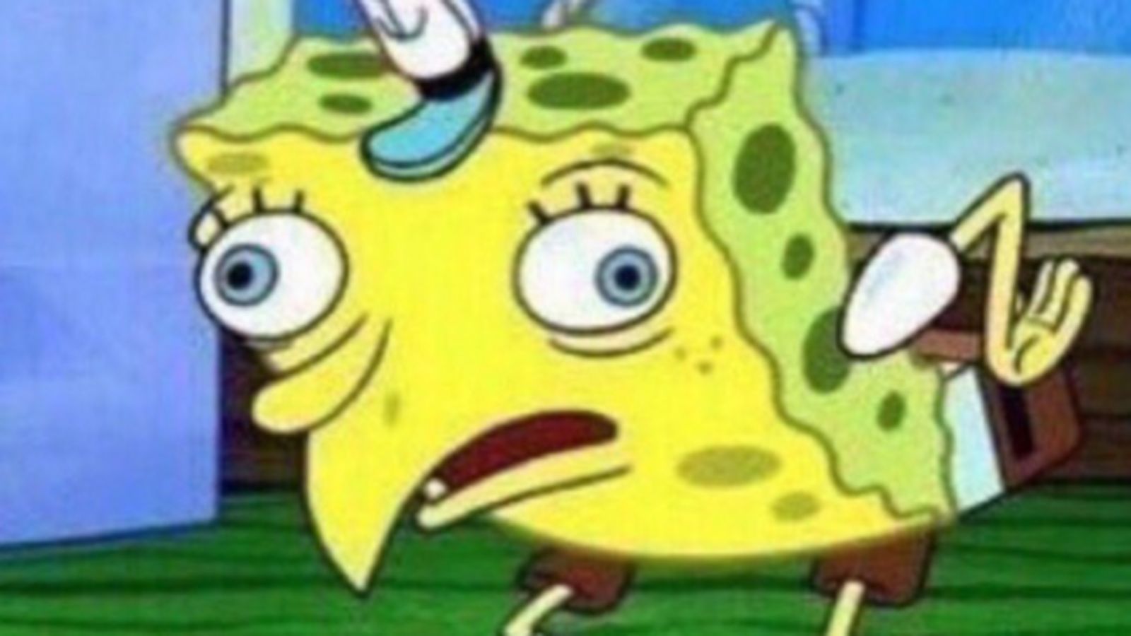 spongebob Chicken mock Blank Template Imgflip