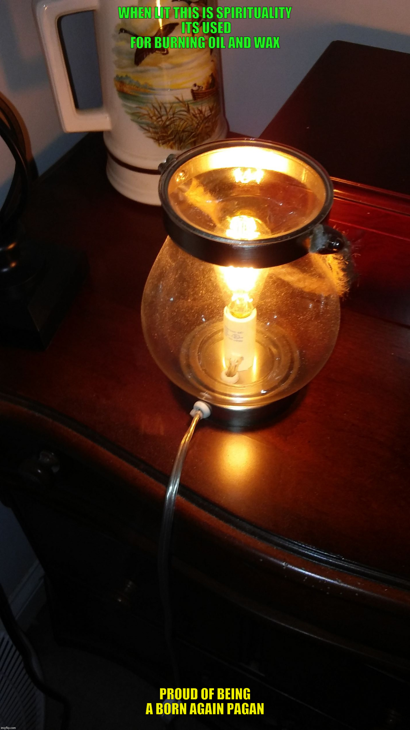 pagan amish lantern oil wax burner Imgflip