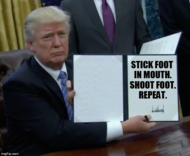 Sticking Foot In Mouth Meme