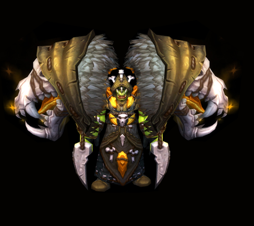 absurdly big shoulder armor warcraft Blank Template Imgflip