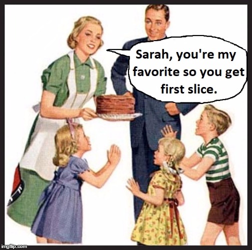 Most parents won't admit that they have a "favorite" child, but