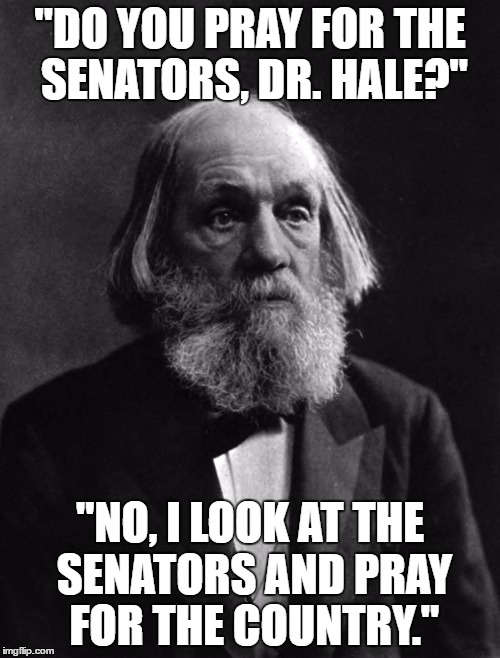 Edward Everett Hale, formerly the Chaplain of the Senate Imgflip