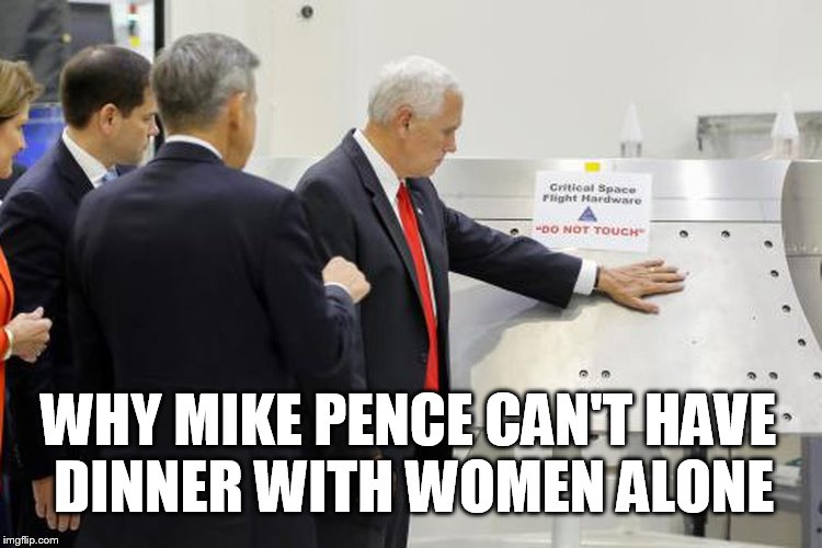 Image tagged in mike pence do not touch Imgflip