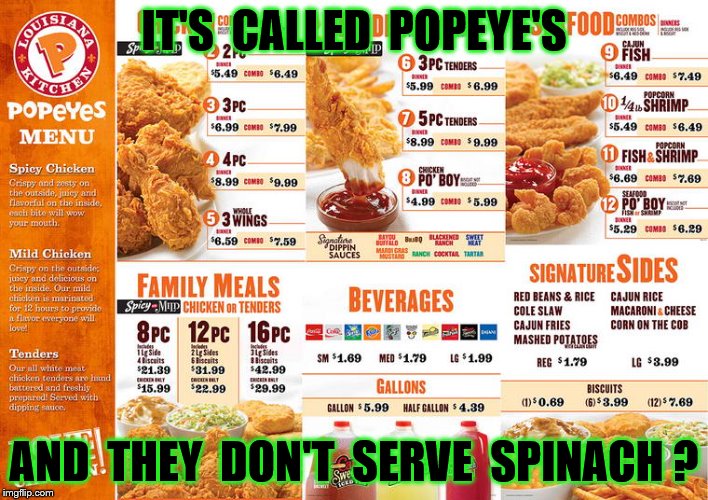 Popeyes Louisiana Kitchen Imgflip