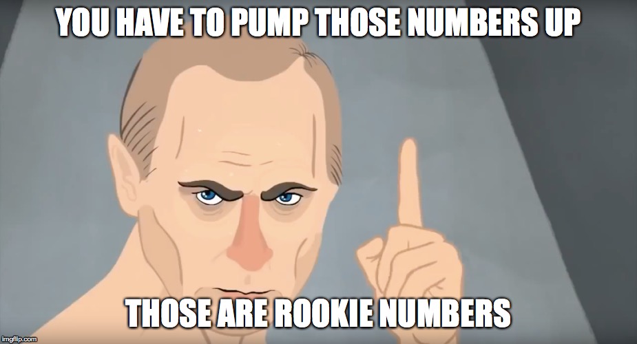 rookie numbers putin Imgflip
