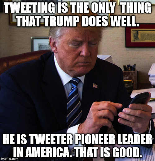 trump tweeting Imgflip