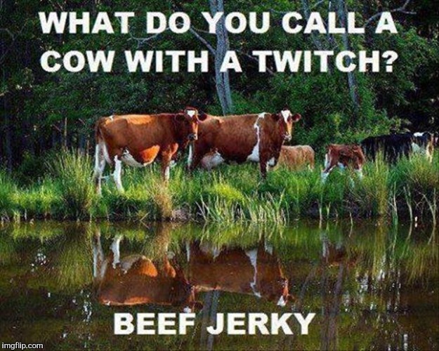 Image tagged in butcher jokes,memes,puns,butcher,cows,funny Imgflip