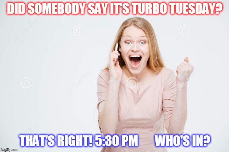 Image tagged in excited lady on phone Imgflip