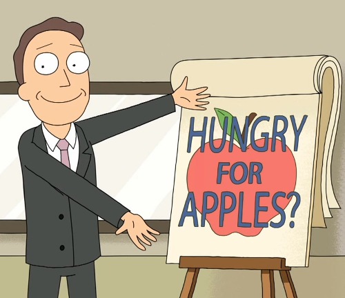 Jerry Smith Hungry for Apples? (Rick and Morty) Blank Template Imgflip