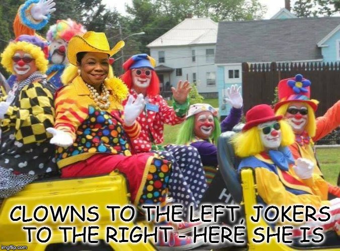 Image tagged in frederica wilson rodeo clown Imgflip