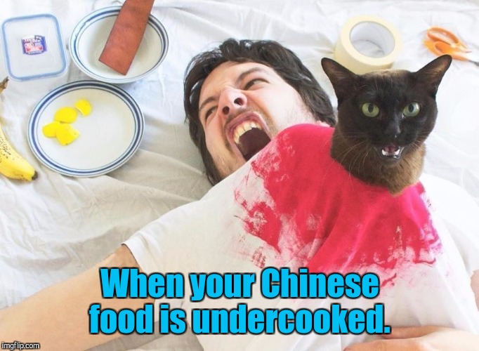 This is what happens when you dont cook your food at the