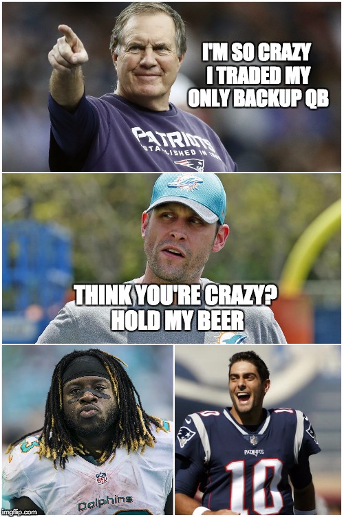 Patriots and Dolphins compete for 2017's craziest trade Imgflip
