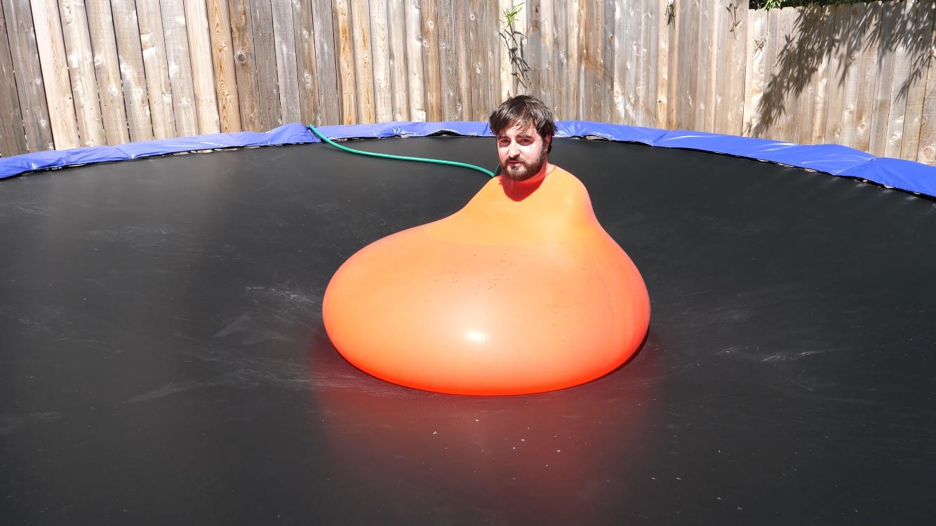 Man in water balloon Blank Template Imgflip