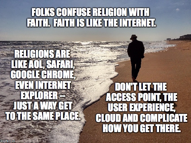 Faith vs. religion Imgflip