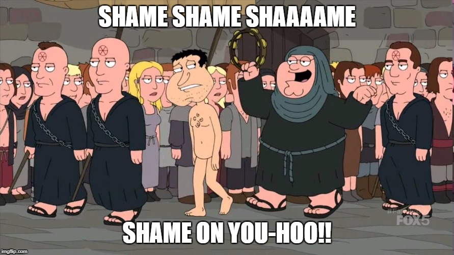 Image tagged in family guy shame Imgflip