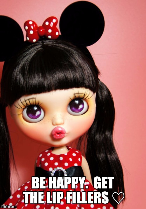 Image tagged in lip filler love Imgflip