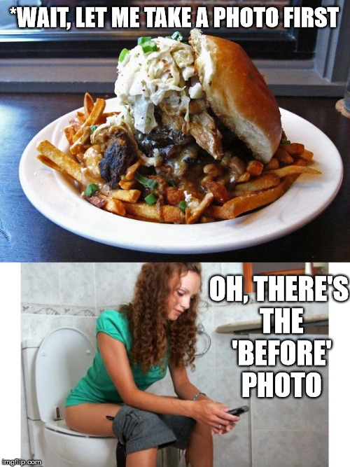 Take a before photo of your poo Food Week, Nov. 29Dec. 5, a