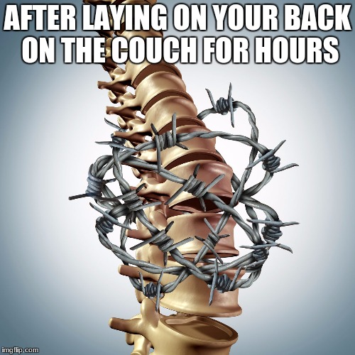 Image tagged in back pain Imgflip