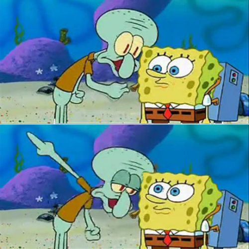 Squidward pointing meme Blank Template Imgflip