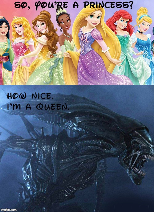 Download Xenomorph Disney Princess Meme PNG & GIF BASE
