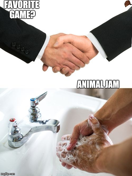 handshake washing hand Imgflip
