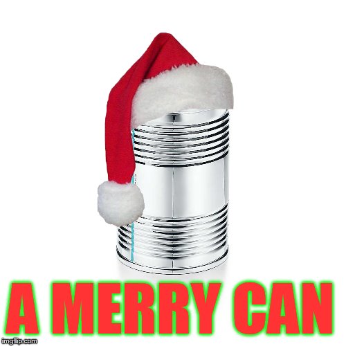 What do you call a can wearing a Christmas hat? (An ''American'' joke