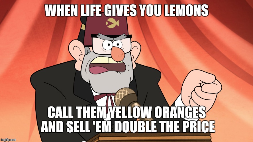 Gravity Falls Stan's stump speech Imgflip