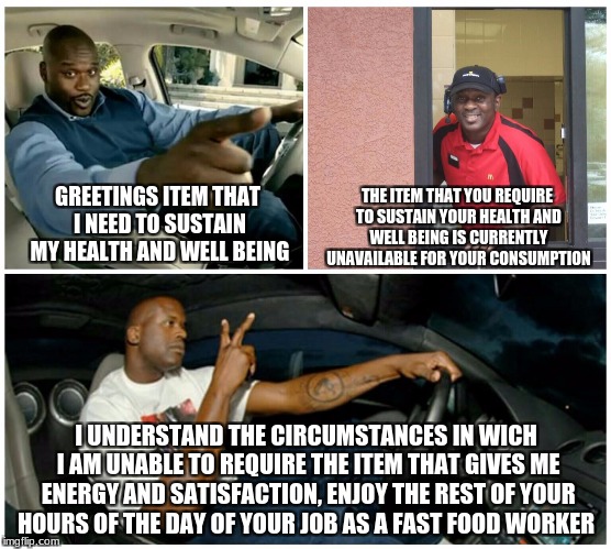 shaq machine broke Imgflip