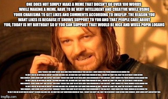 One Does Not Simply Meme Imgflip