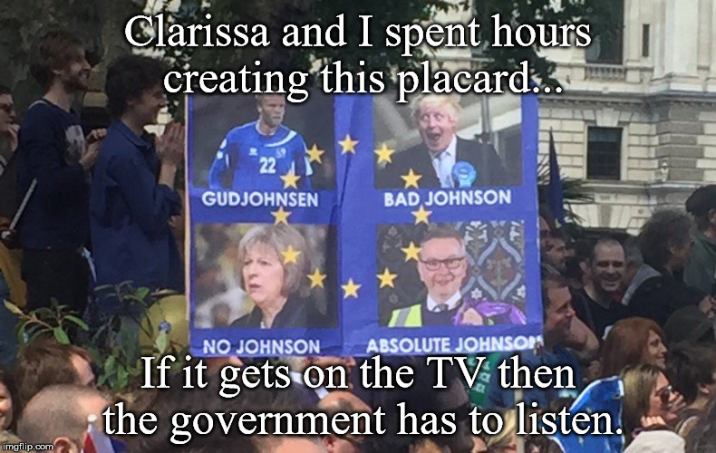 AntiBrexit Protest Placard Imgflip