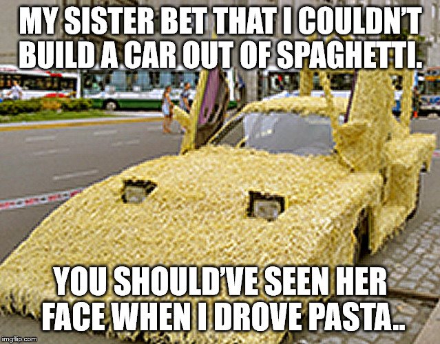 Spaghetti car Imgflip