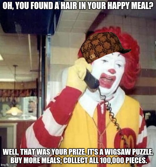 Ronald McDonald Taking Customer Complaints Imgflip