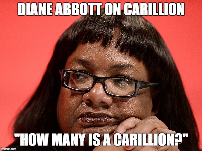 Diane Abbott on Carillion Imgflip