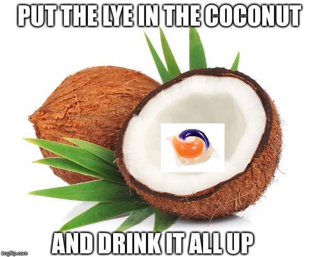 Image tagged in tide pods,coconut Imgflip