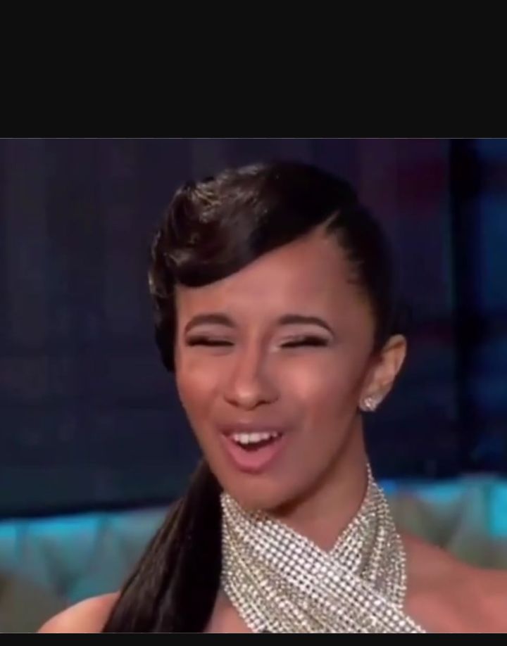 Cardi B face Blank Template Imgflip